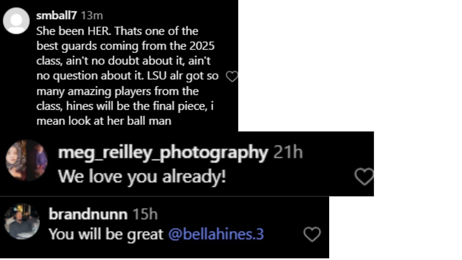 College hoops fans react as LSU commit Bella Hines impresses at the Ballislife All-America Games